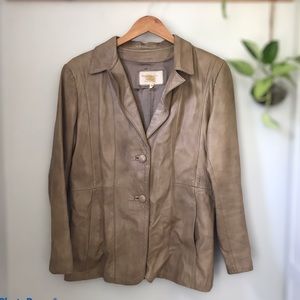Vintage brown leather Jacket